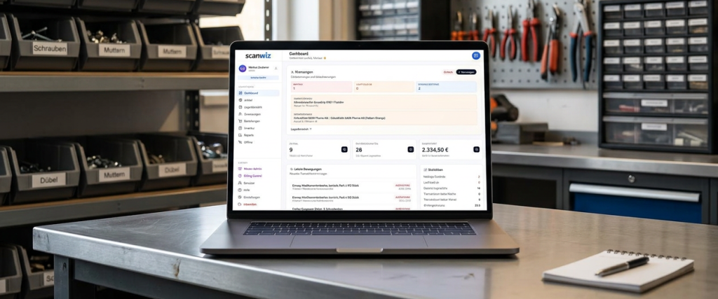 Scanwiz Dashboard Handwerk
